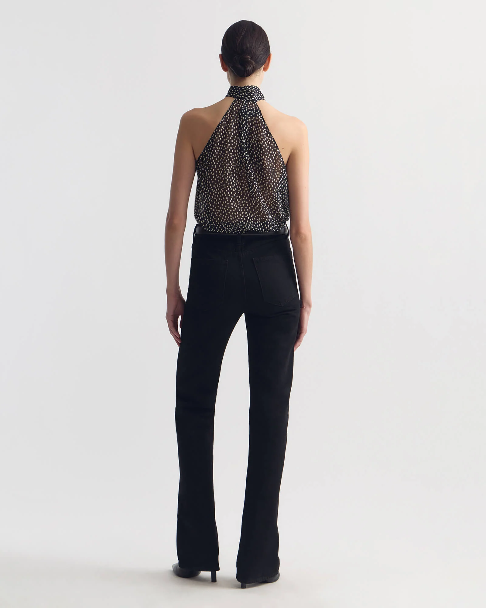 ALLA SILK HALTERNECK TOP - Image 5