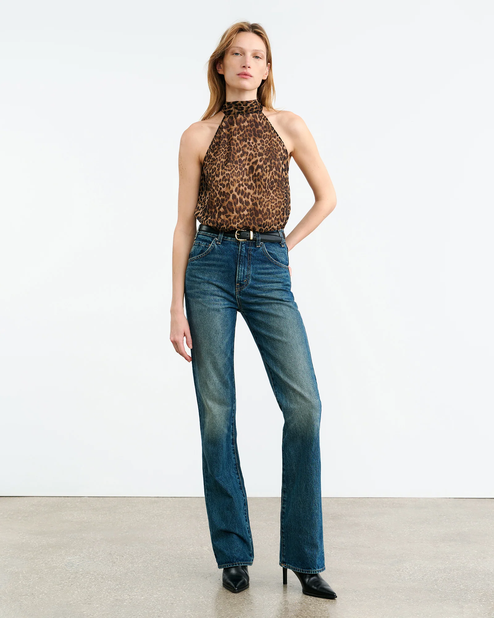 ALLA SILK HALTERNECK TOP - Image 9
