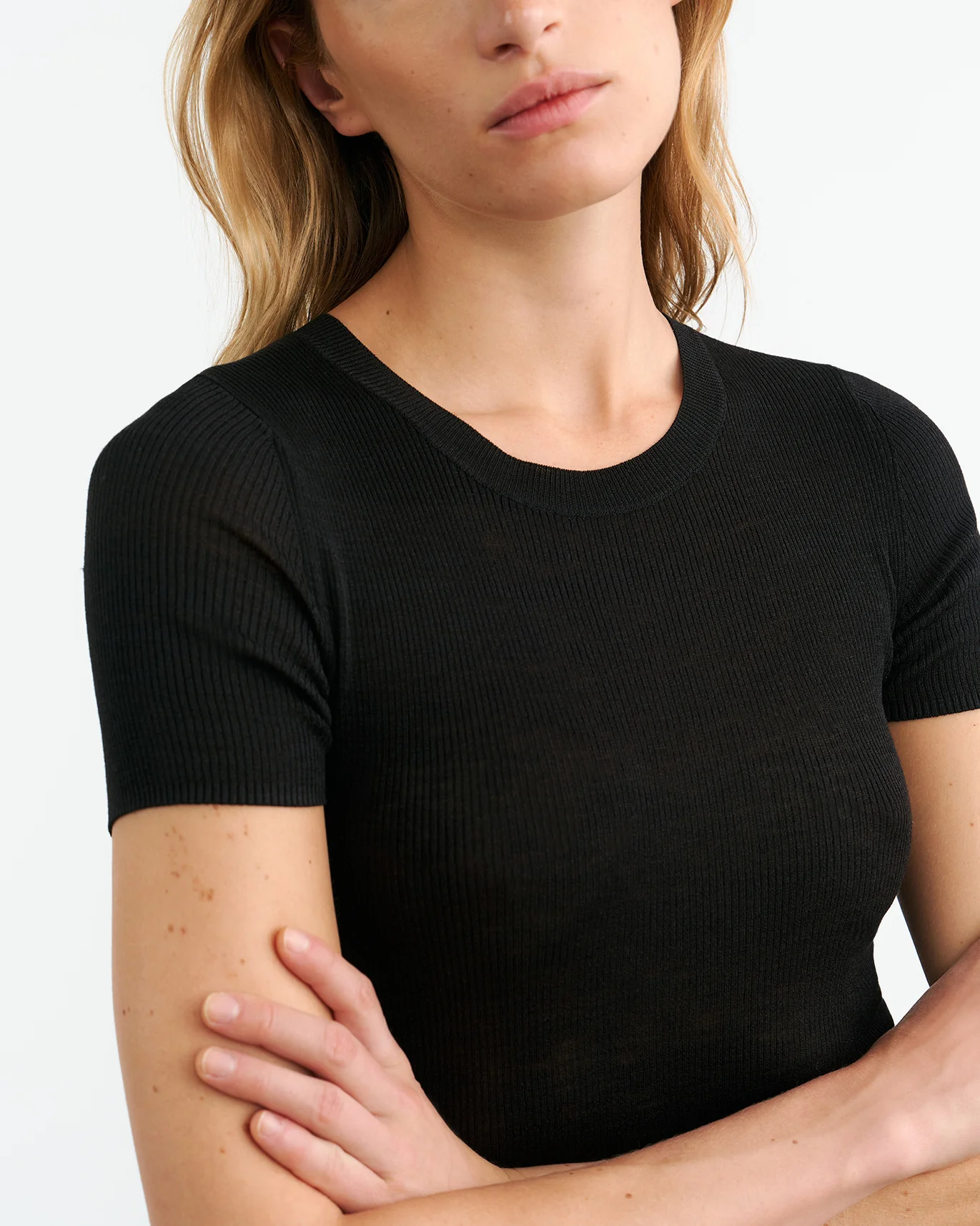 HETTIE SILK KNIT TEE - Image 3