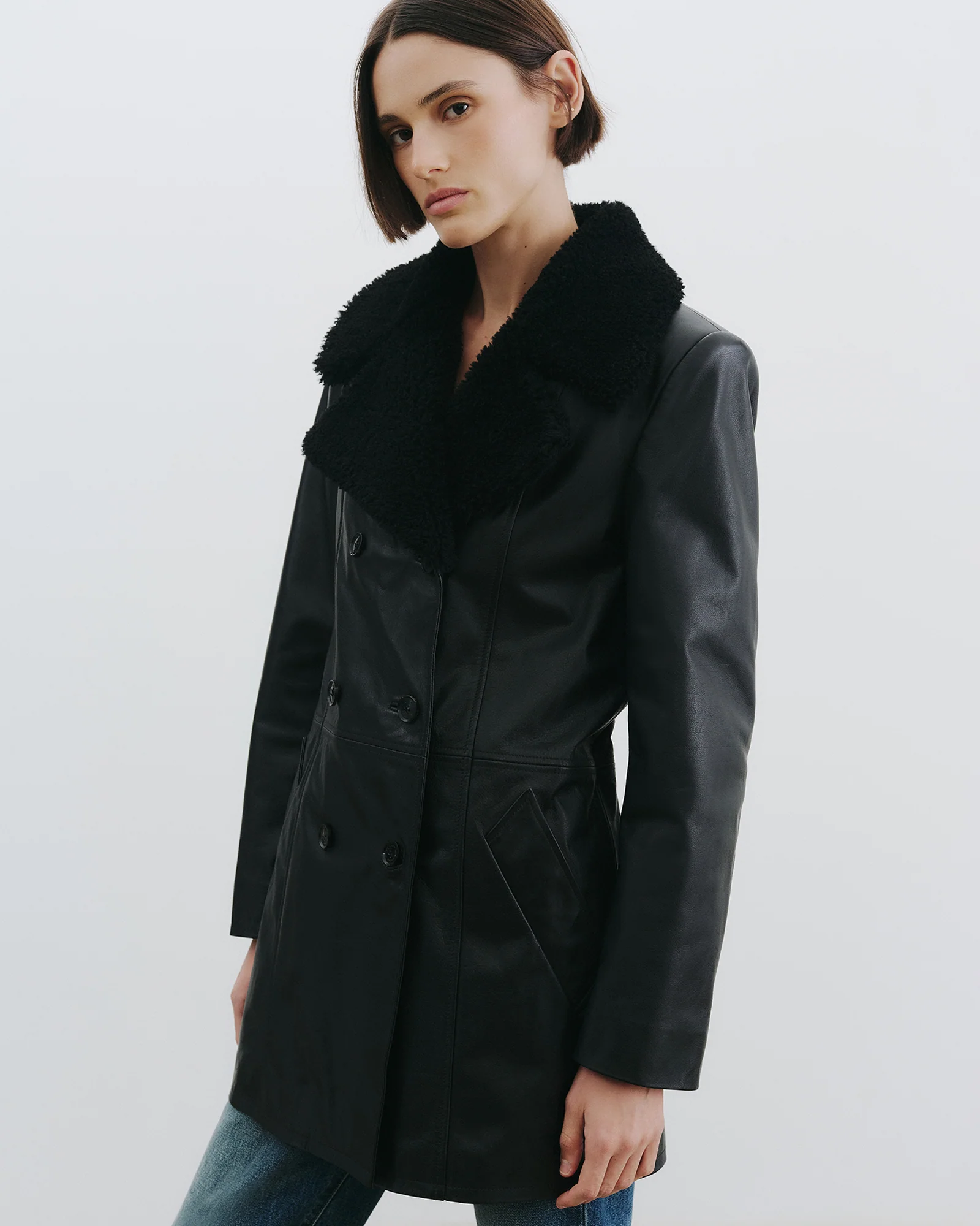SANURA LEATHER COAT - Image 4